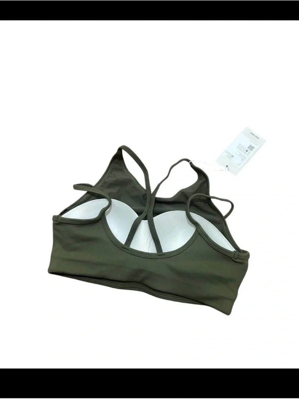 HALARA Olive Green Strappy Sports Bra - Picture 2 of 3